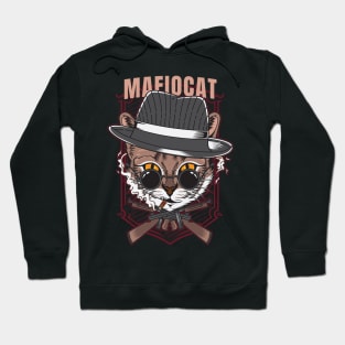 funny mafia cat Hoodie